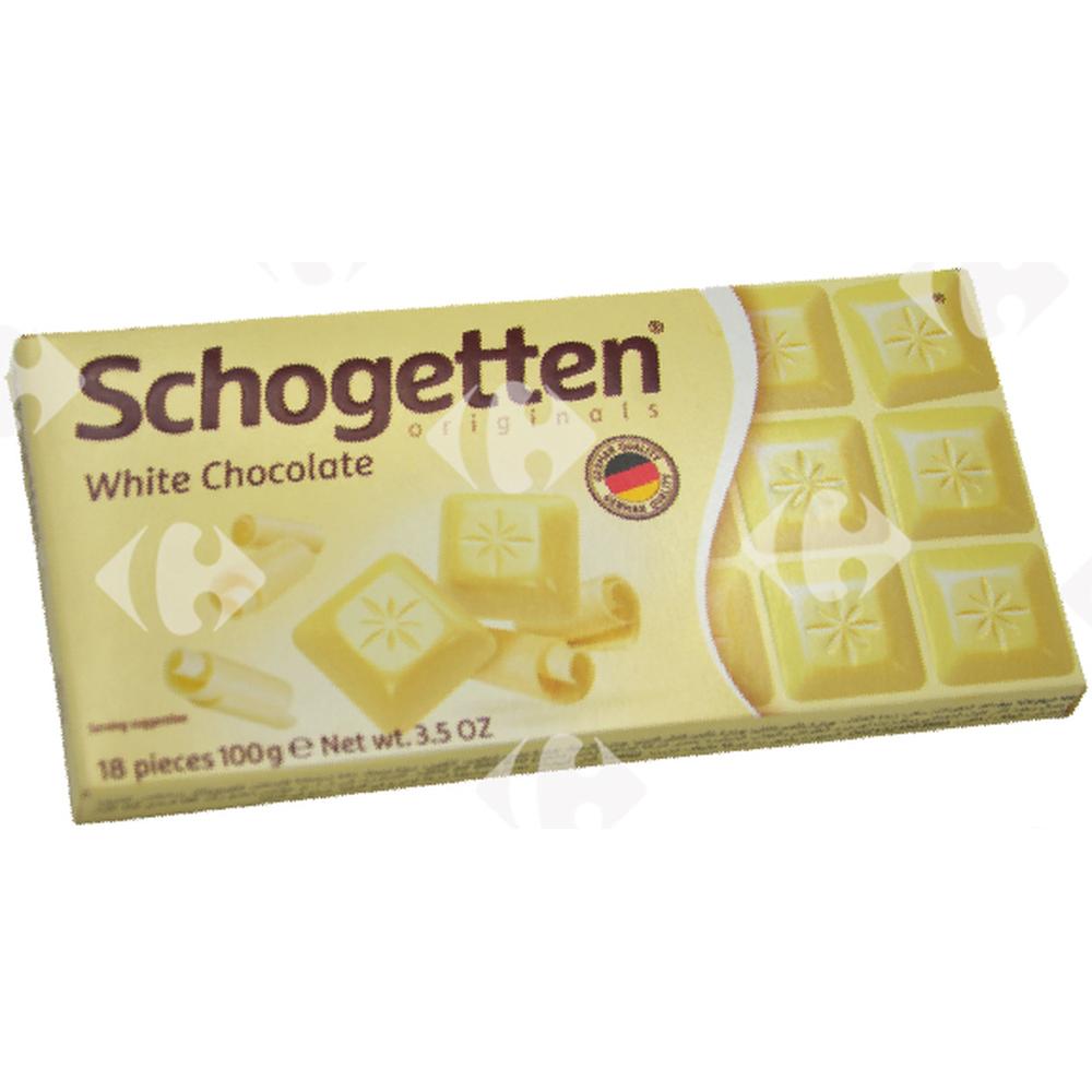 [45422] Tablette de Chocolat Blanc Schogetten 100g