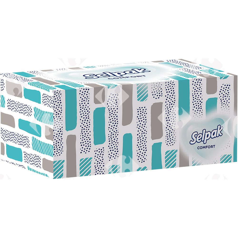 [632798] Boîte de Mouchoirs 2 Plis confort Selpak 150 unités