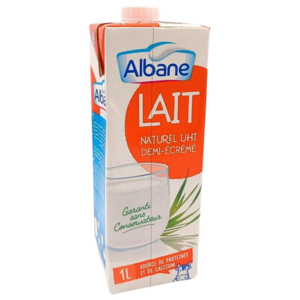 Lait UHT Demi-Ecrémé Albane 1L.