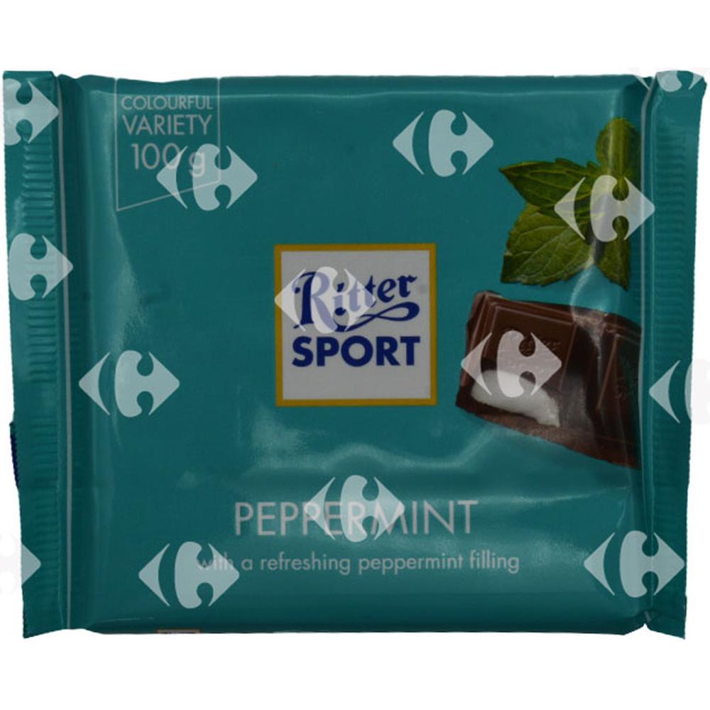 [535895] Tablette de Chocolat Menthe Poivrée Ritter Sport 100g