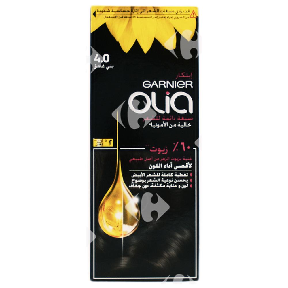 [650598] Coloration aux Huiles sans Ammoniaque Châtain Foncé 4,0 Olia