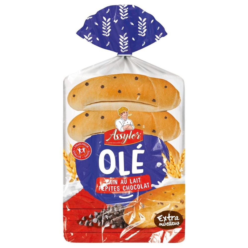 Pain au Lait et aux Pépites de Chocolat Assylor 245g 5 unités