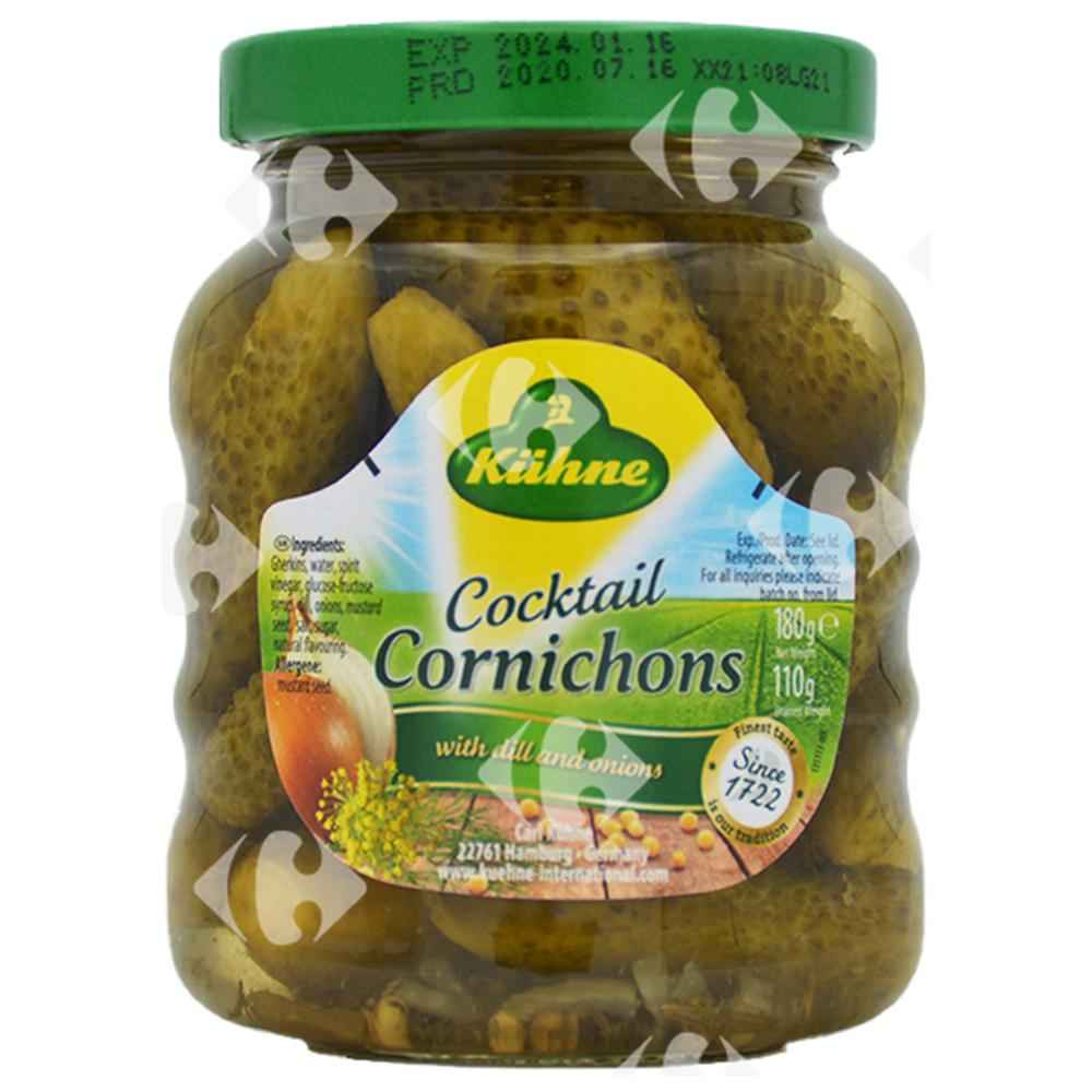 [644415] Cornichons Cocktail Kuhne 180g
