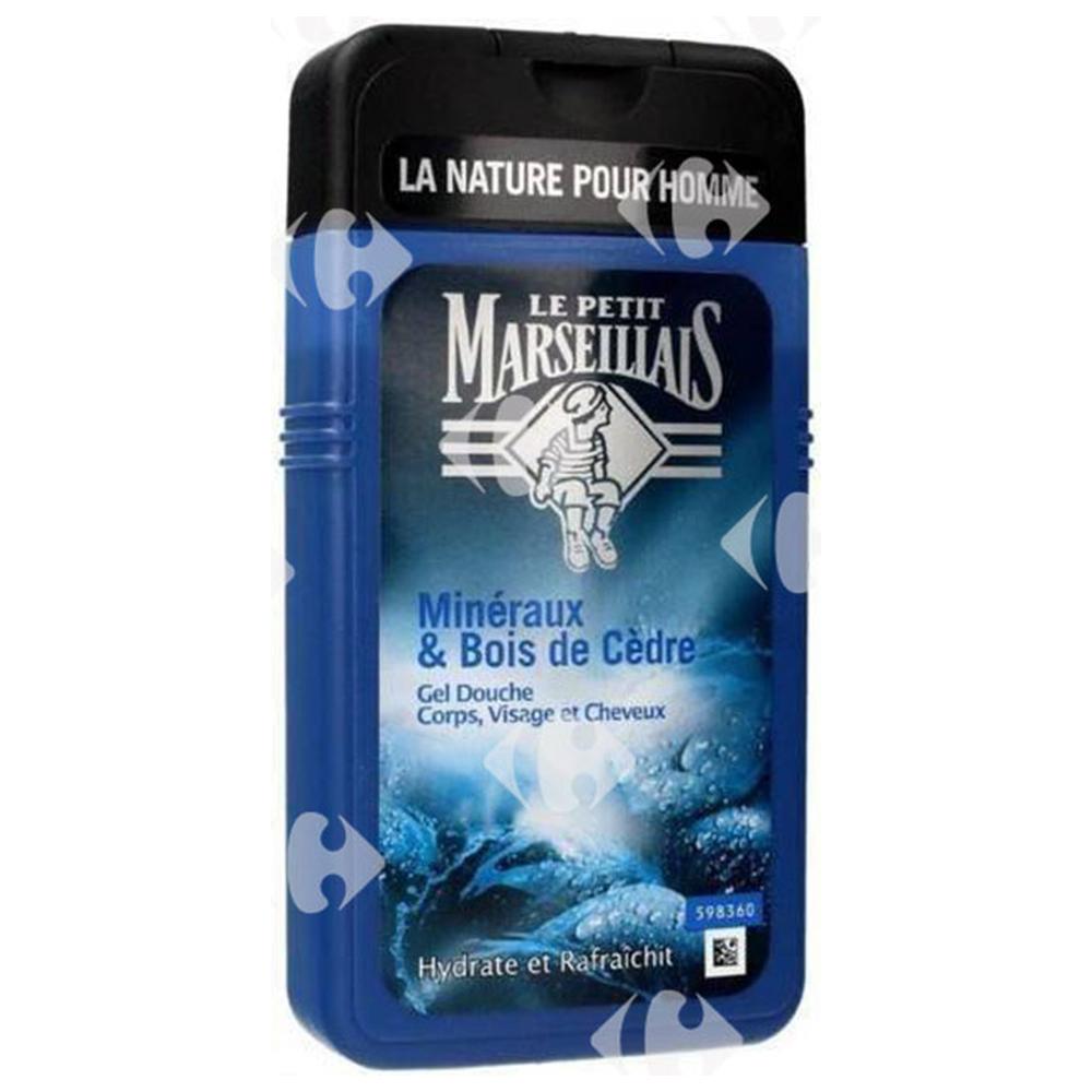 Gel Douche aux Minéraux et Bois de Cèdre Le Petit Marseillais 250ml