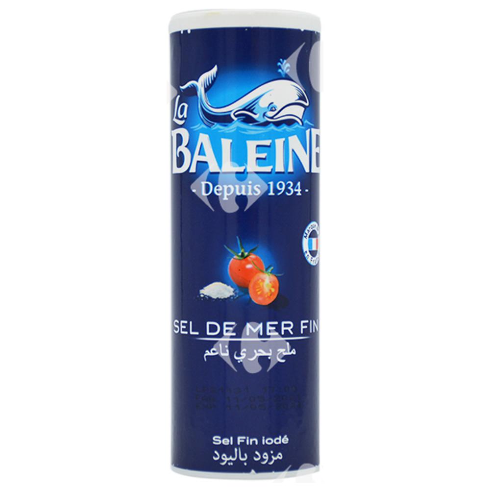 Sel de Mer Fin en Boîte Verseuse La Baleine 250g
