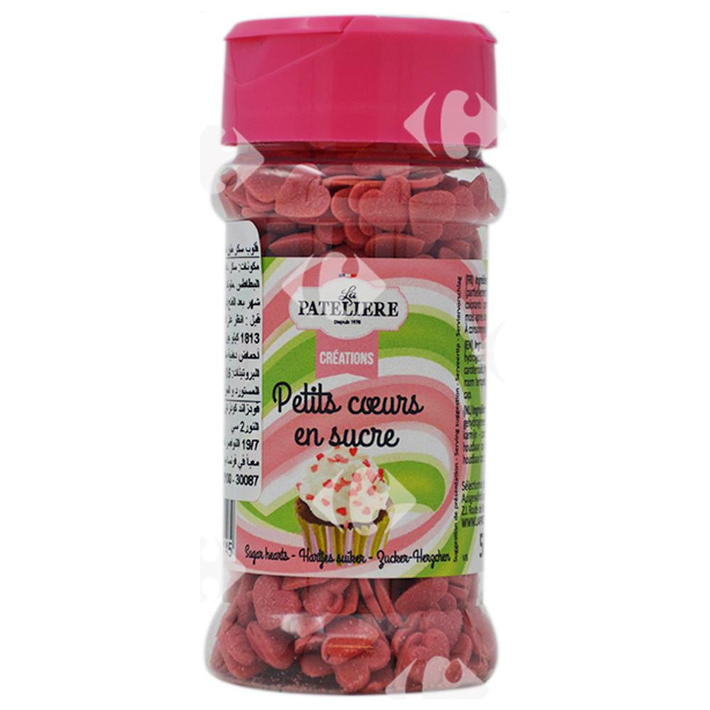 [665506] Petits cœurs en Sucre La Pateliere 50g