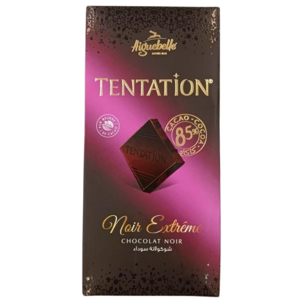 Tablette de Chocolat Noir Extrême 85% Cacao Tentation Aiguebelle 100g