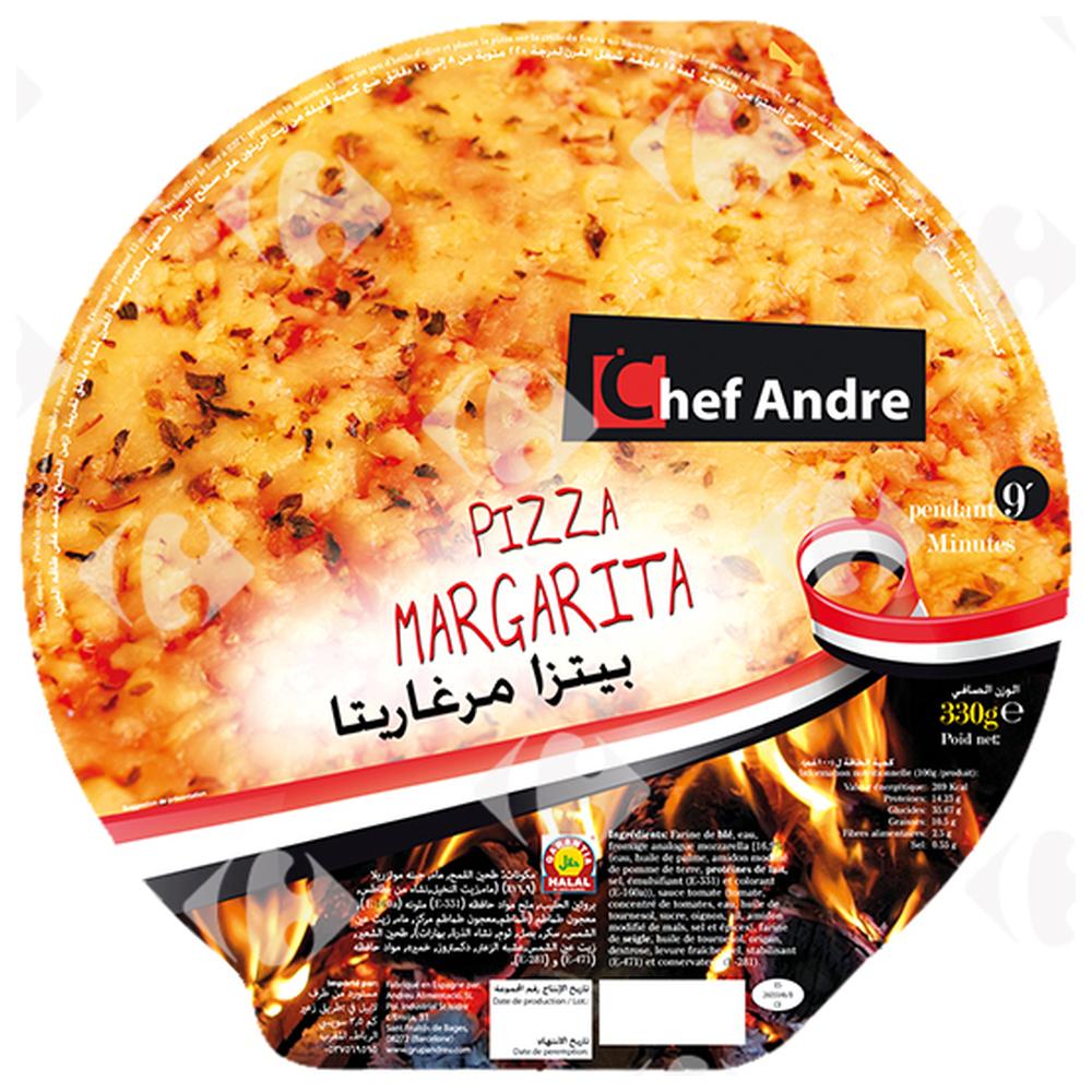 Pizza Margherita Chef Andrew 330g