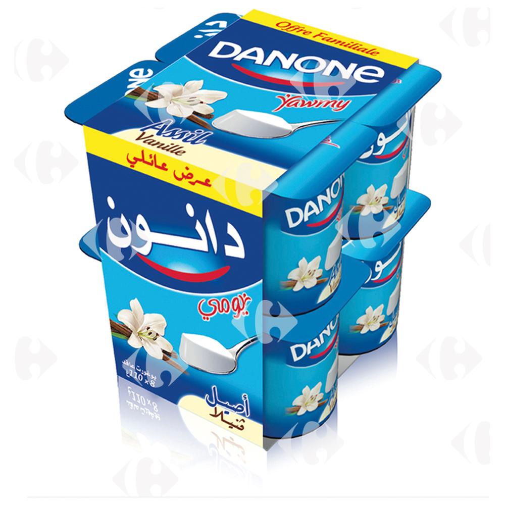 [72277] Pack Yaourt Ferme Vanille Assil Danone 8x110g