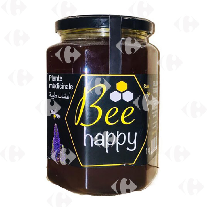 [658115] Miel Plantes Médicinales Bee Happy 1kg.