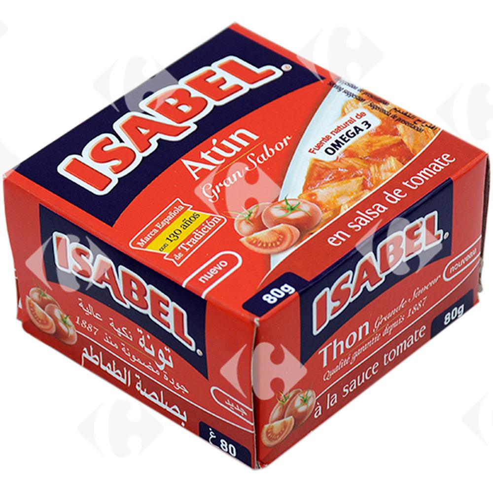 Conserve de Thon à la Sauce Tomate Isabel 80g