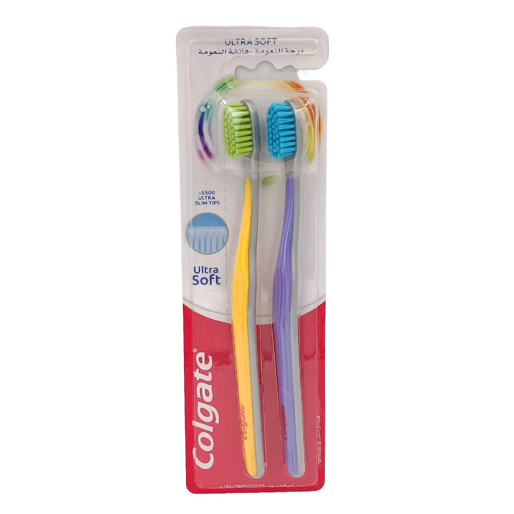 [656364] Brosse à Dents Ultra Soft Colgate 2 unités
