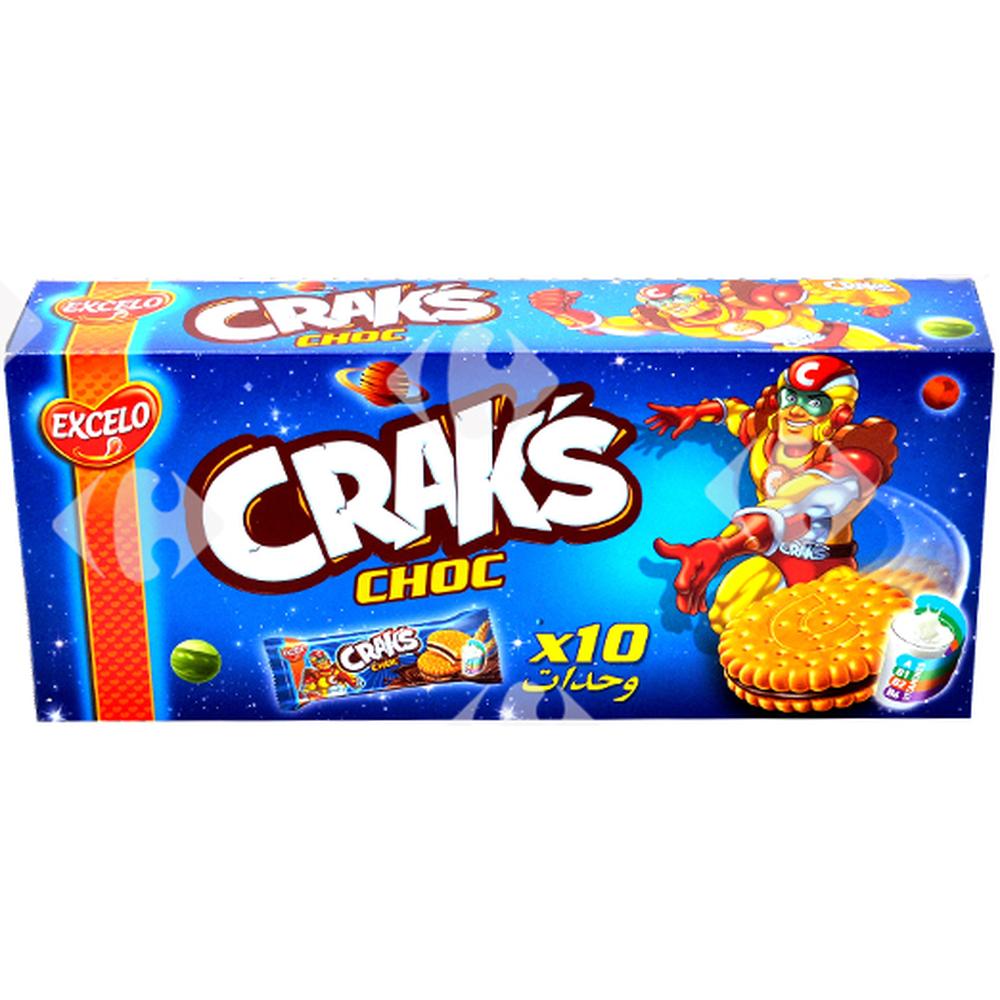 Pack Biscuits Choc Crak'S 10x36g
