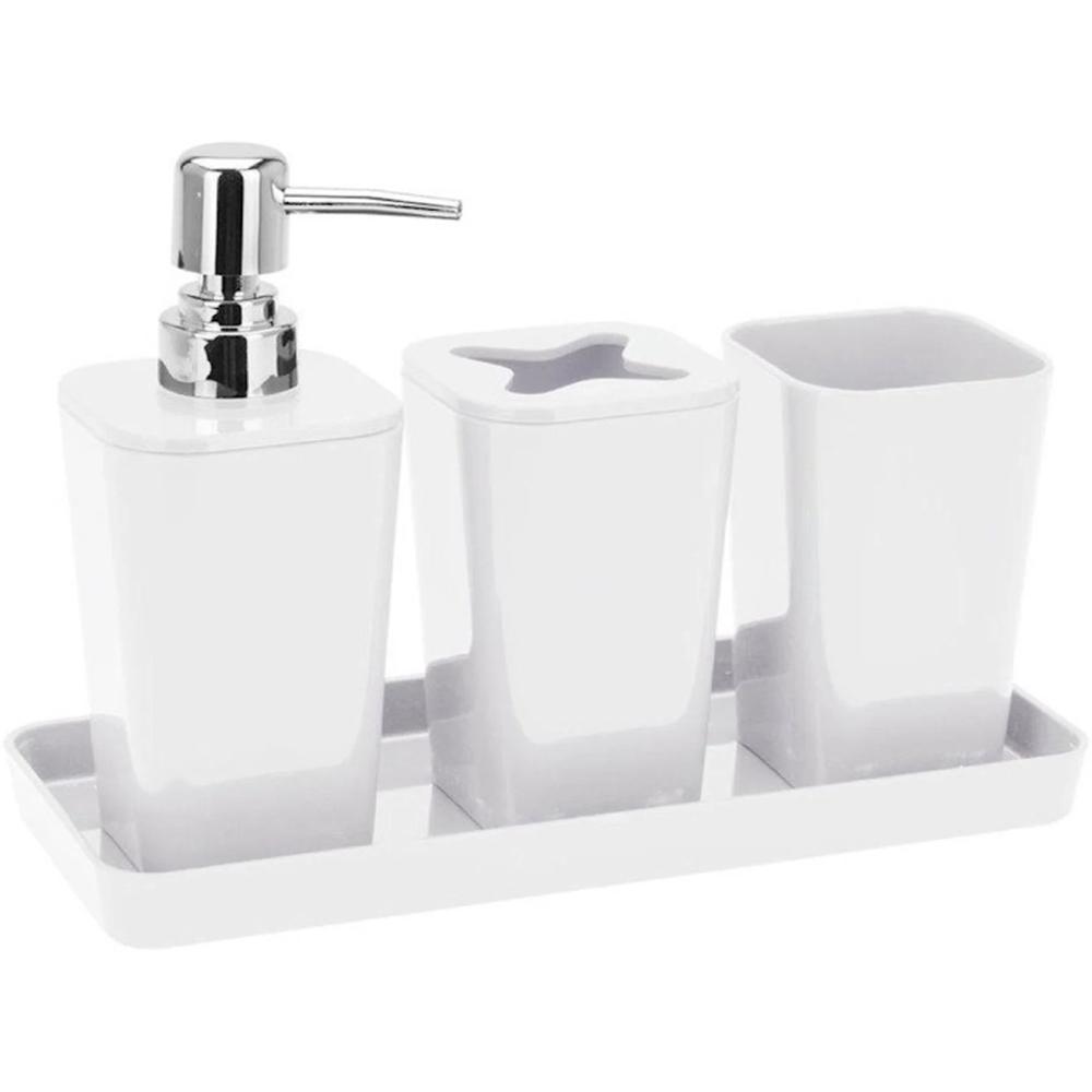Set d'Accessoires de Salle de Bain en Dolomite Divers Couleurs 4 pièces
