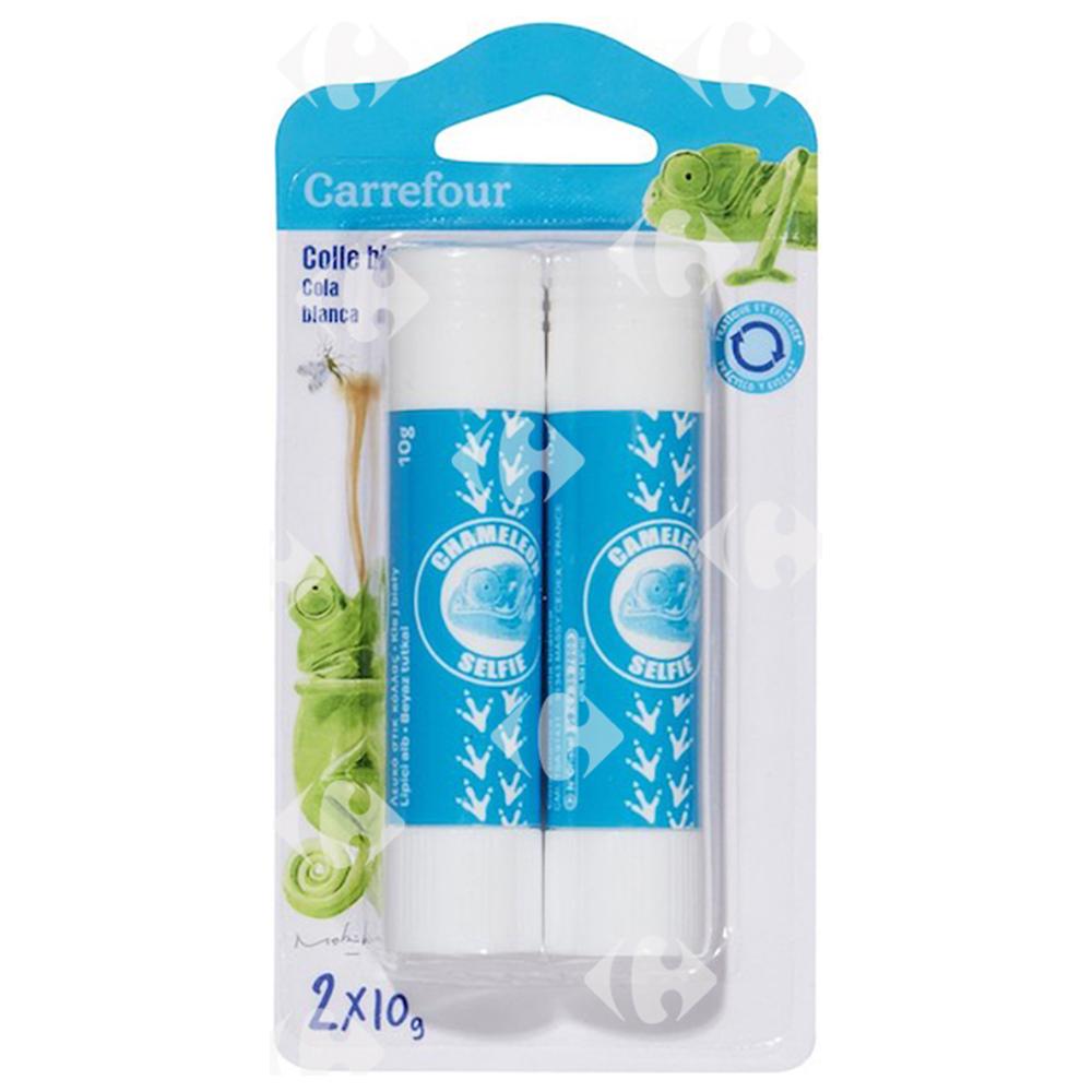 [367956] Bâtons de Colle Blanche 10g Carrefour 2 unités