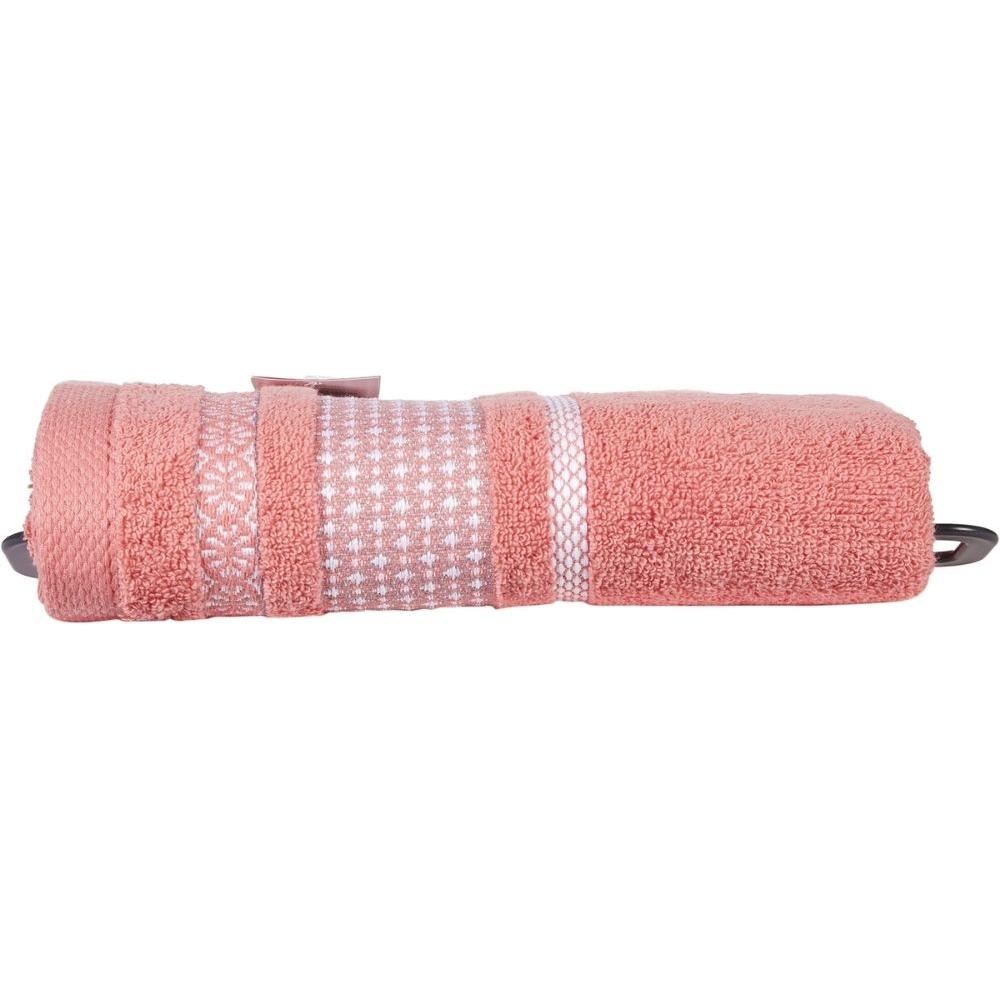 [726094] Drap de Bain Corail Clair Uni Coton Tex Home 100x150cm