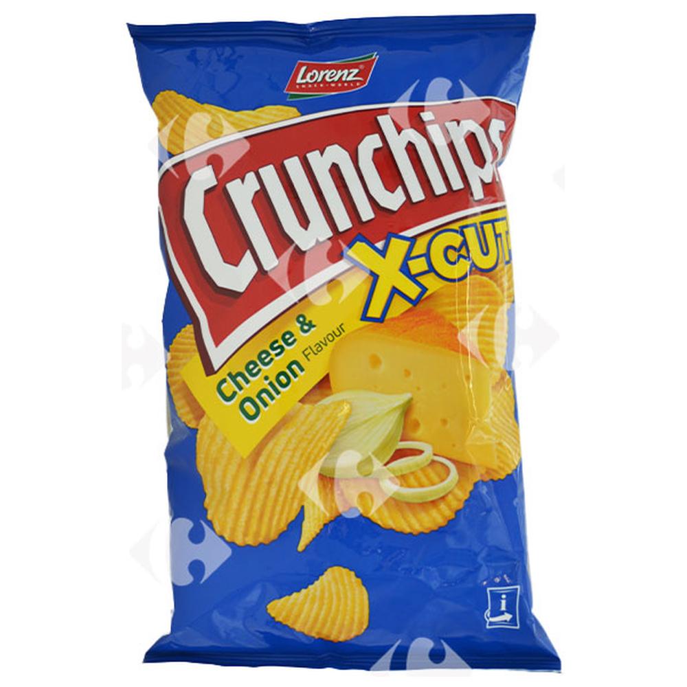 Chips au Fromage et aux Oignons X-Cut Crunchips 85g.