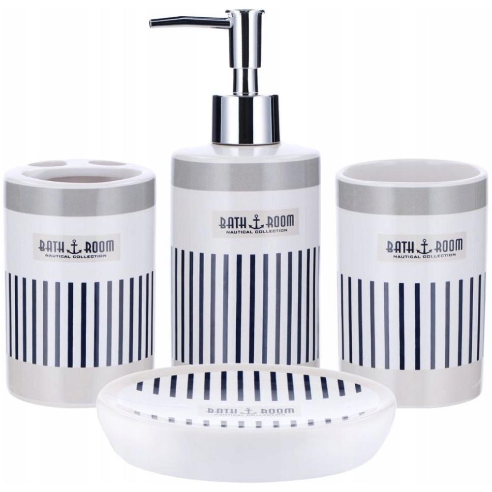 [683771] Ensemble Salle de Bain Marin 4 unités.