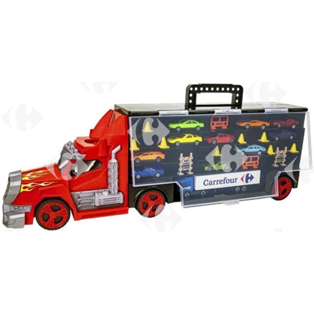 [686211] Camion Transporteur de Voitures 63cm Speed-Track 10 Voitures +1