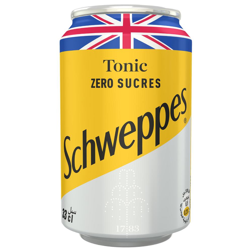 Boisson Gazeuse Schweppes Tonic Zero Can 33cl.