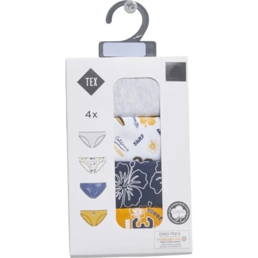 [691612] Culotte Fille Jaune Tex Home 4 pièces