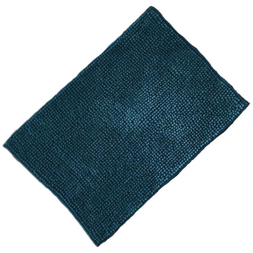 [702641] Tapis de Bain Chenille Vert Fluo Tex Home 50x80 cm