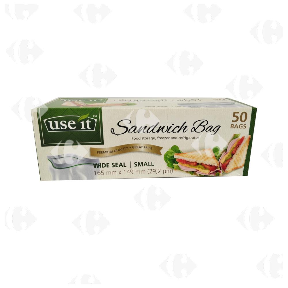 [683232] Sac Sandwich Large Use It 16.5x14.9cm 50 unités.