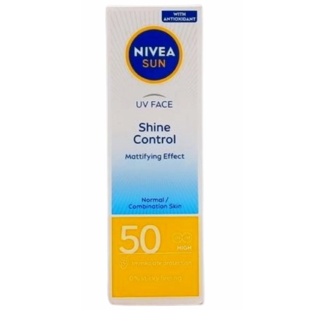 Crème Solaire Shine Control SPF 50 Nivea Sun 50ml.
