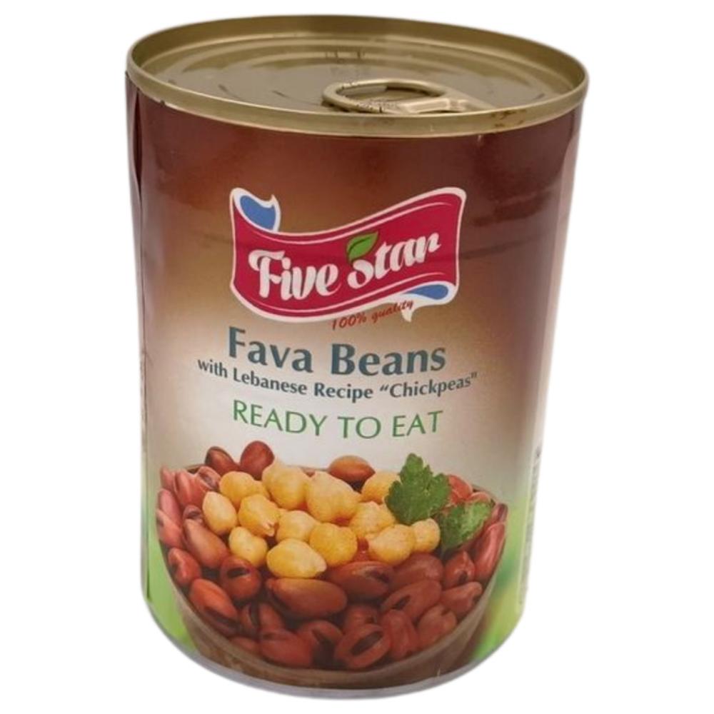[695726] Conserve Fèves et Pois Chiches Five Star 400g.