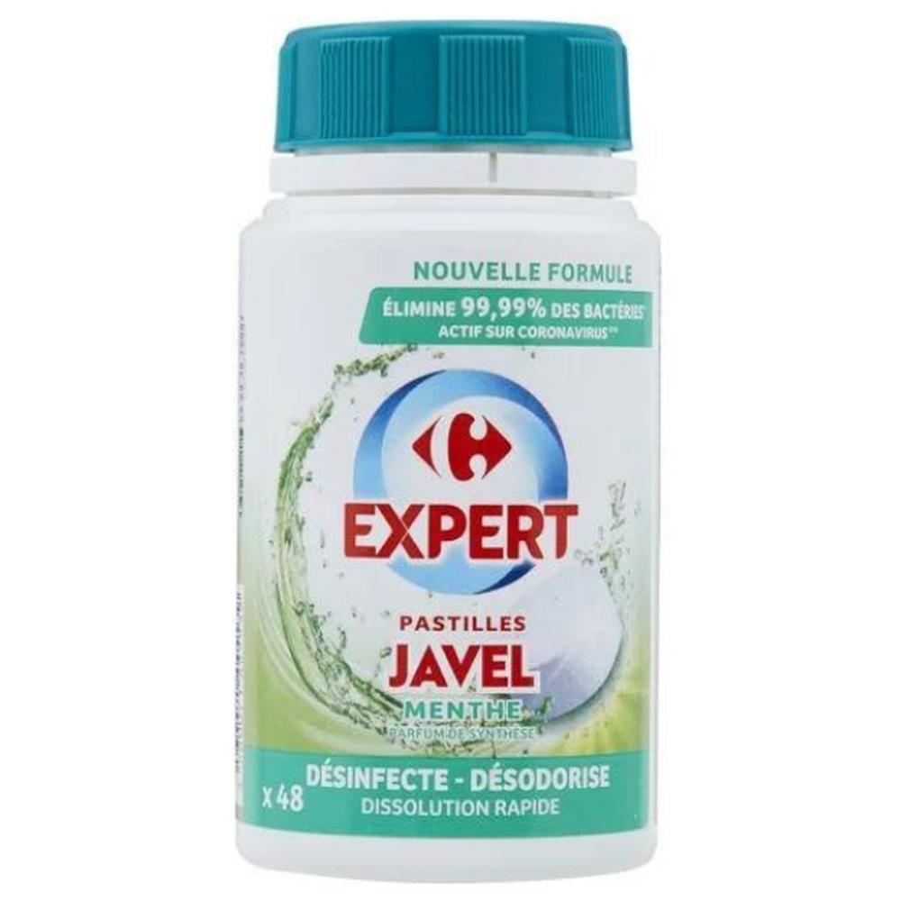 [704702] Pastilles Javel Menthe Carrefour Expert 48 unités