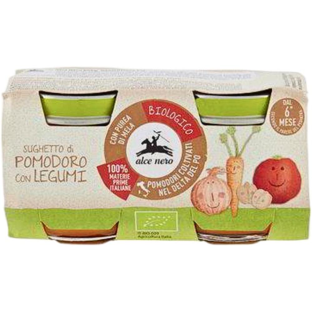 [713649] Sauce Tomate avec Légumes Alce Nero 2 unités de 80g.