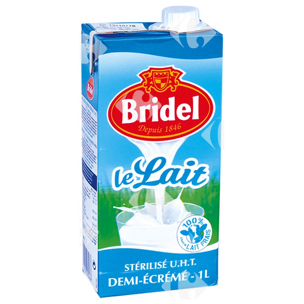 [613838] Lait UHT Demi-écrémé Bridel 1L.