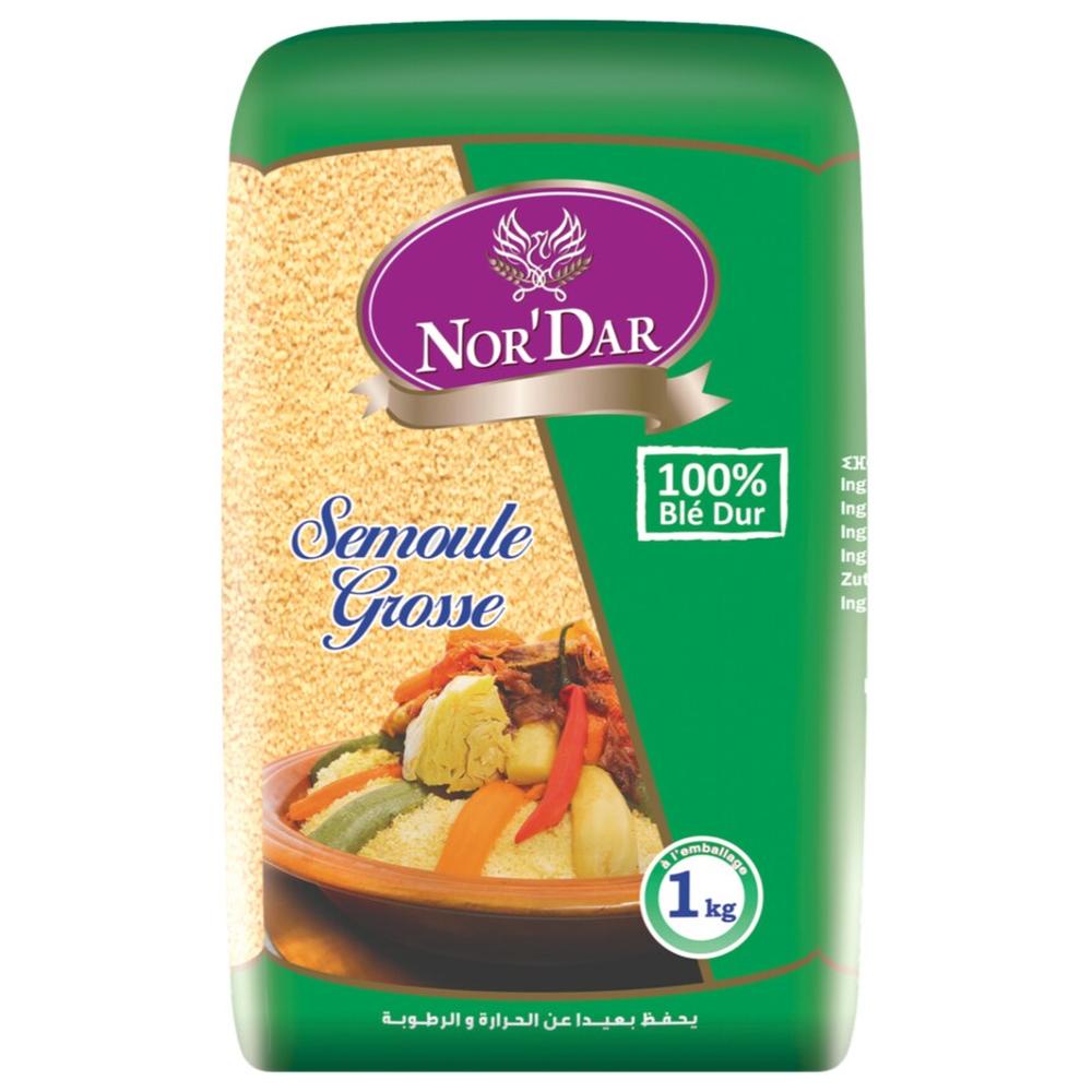 [710331] Semoule Grosse de Blé Dur Nor'Dar 1 kg.