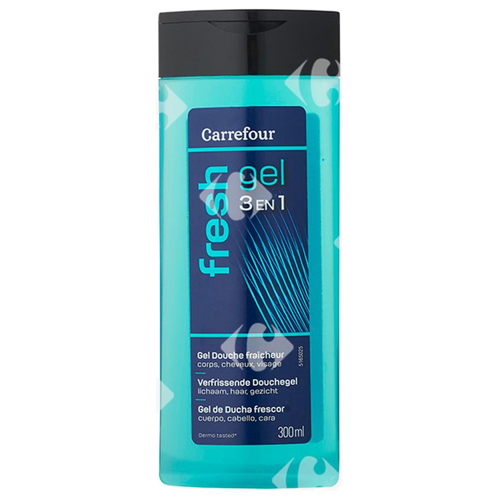 Gel Douche Fresh Homme Carrefour 300ml.