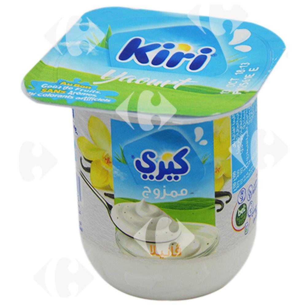 Yaourt Brassé Vanille Kiri 110g.