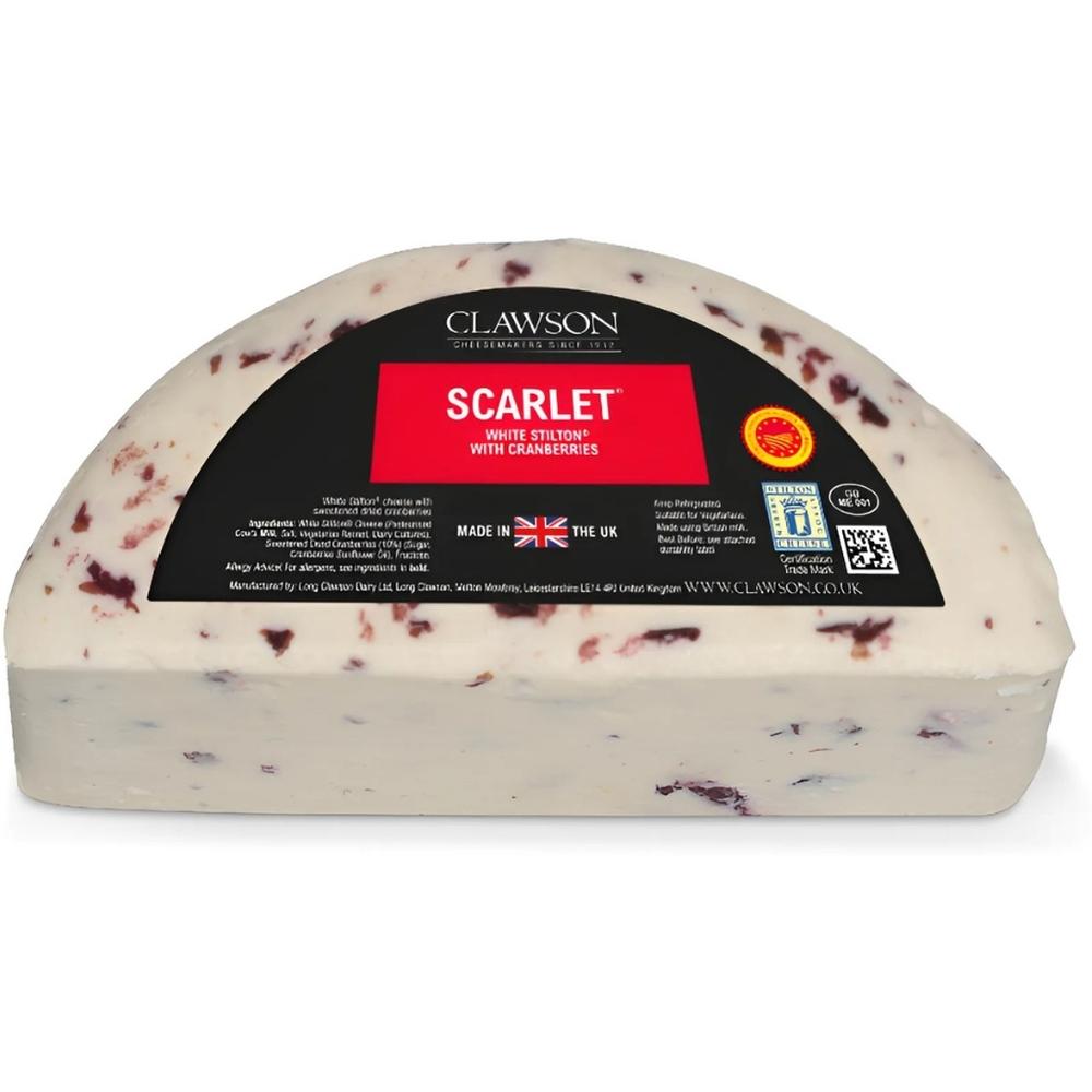 Fromage Stilton Blanc aux Canneberges DOP Clawson 200g
