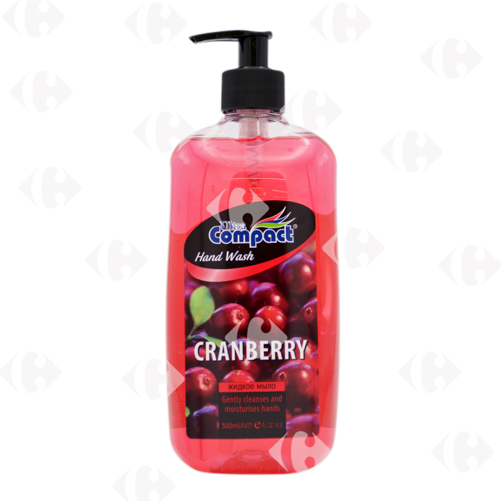 [508955] Savon Liquide Mains Cranberry Ultra Compact 500ml.