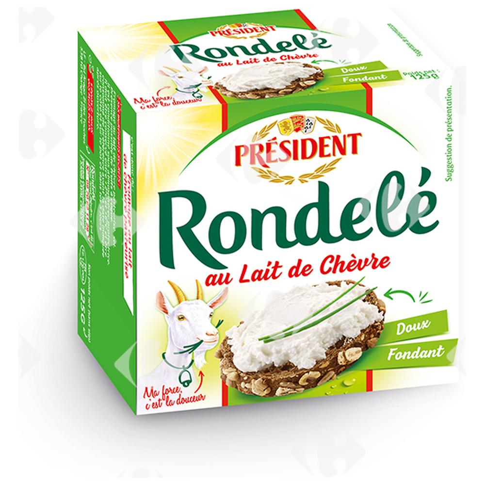 [9282] Rondelé au Chèvre Président 100g.