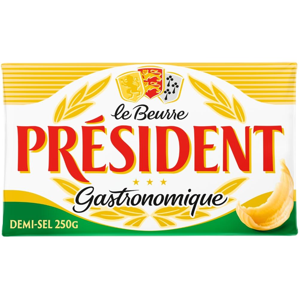 Beurre Demi Sel Plaquette Président 250g