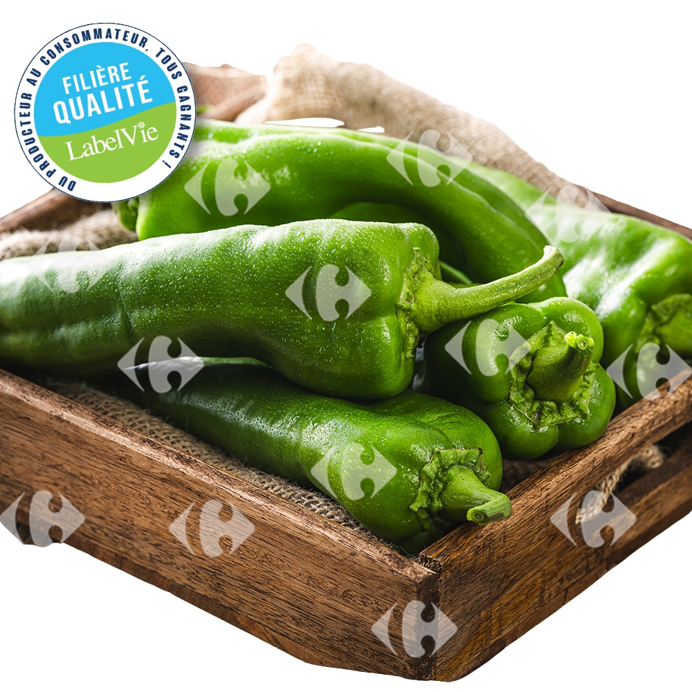 [708942] Poivron Vert 500g - Filière Qualité.