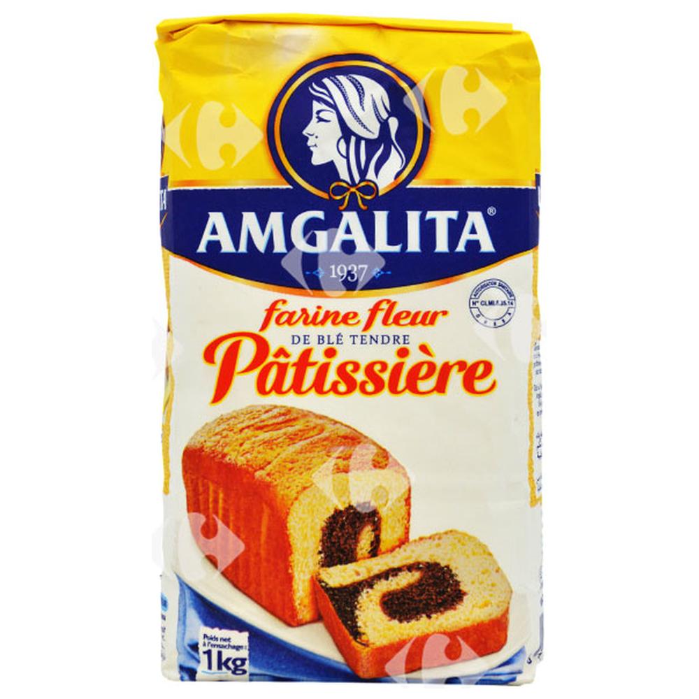 [7626] Farine Pâtissière Fleur de Blé Tendre Amgalita 1kg.