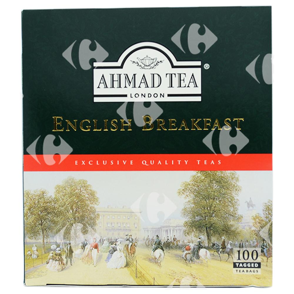 [539252] Thé Noir English Breakfast Ahmad Tea 100 sachets.