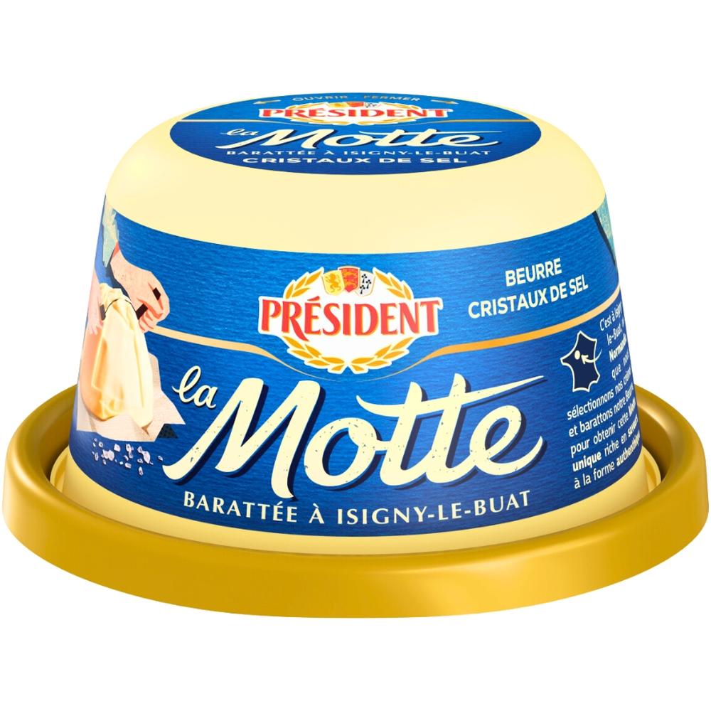 [9239] Beurre La Motte aux Cristaux de Sel Président 250g.