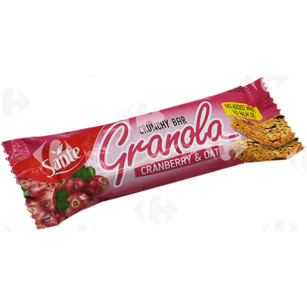 Barres d'Avoines et Myrtille Granola Sante 40g.