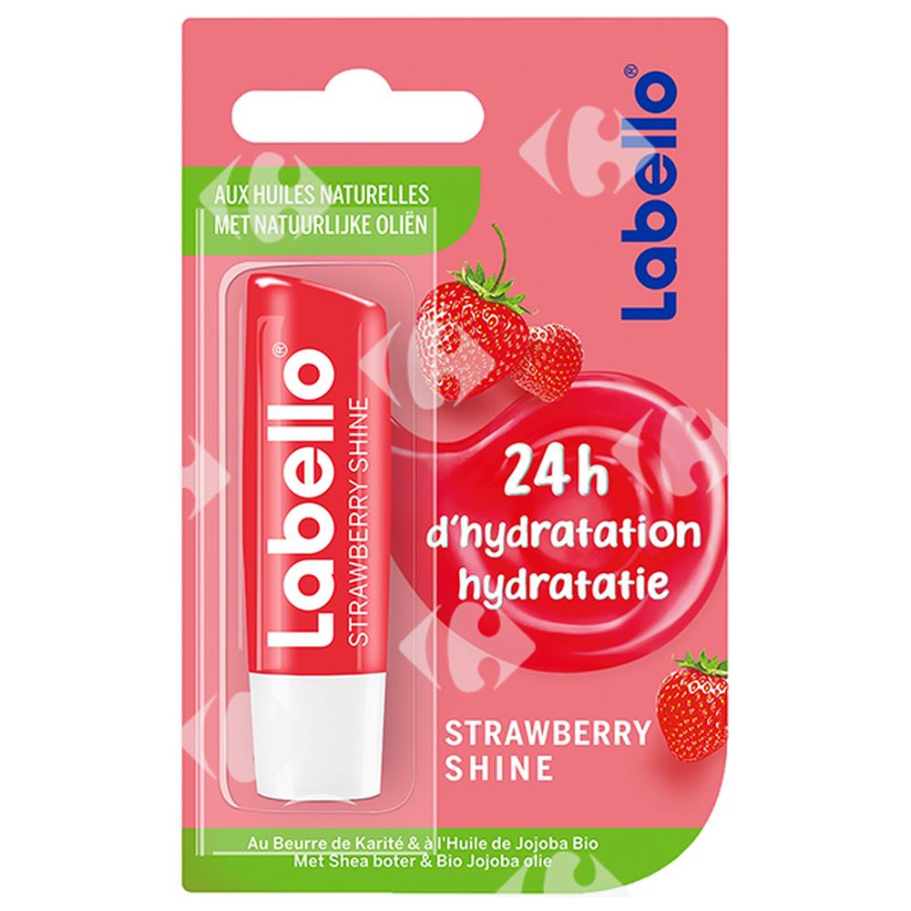 [67905] Baume à Lèvres Fruity Shine Fraise Labello 4,8g.