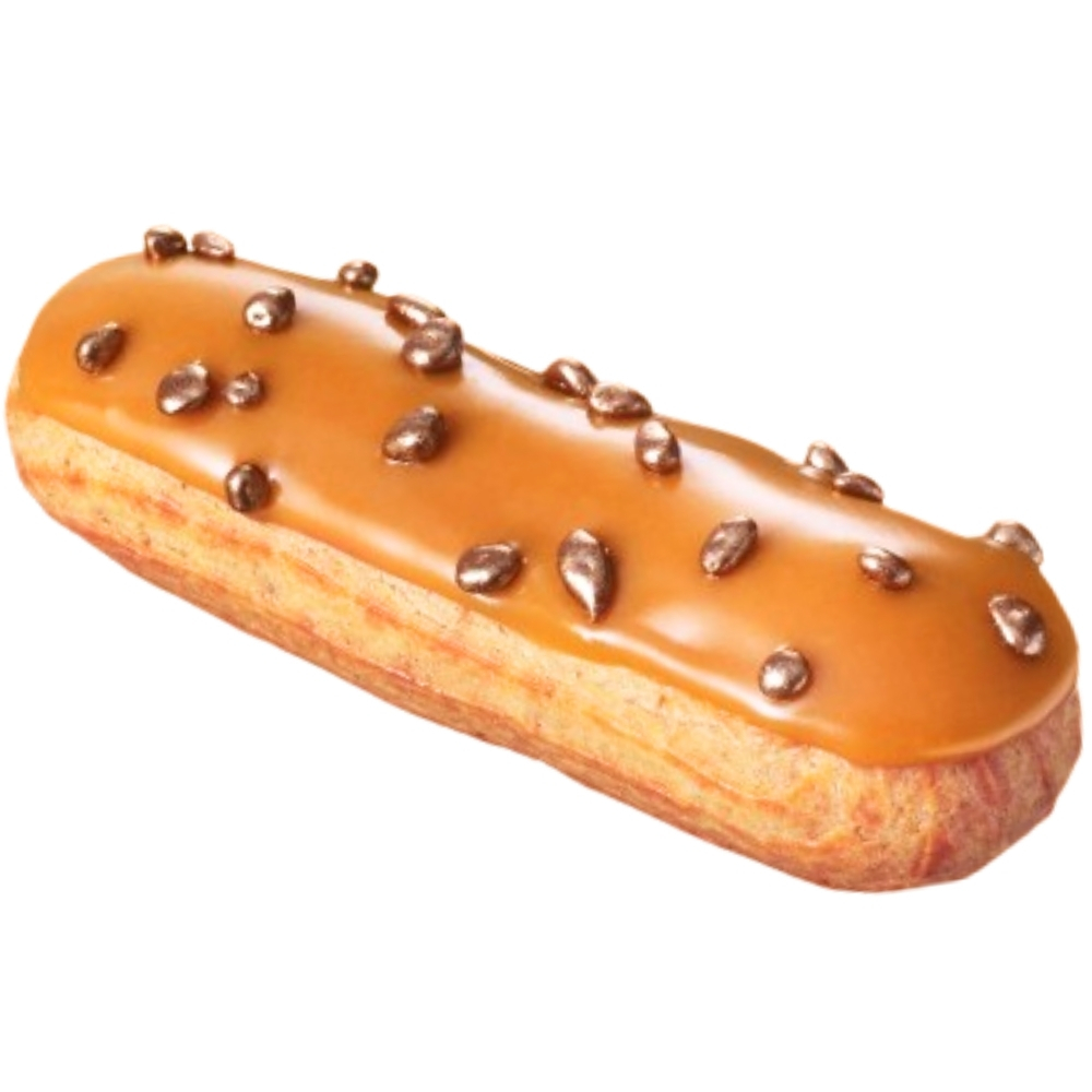 Éclair caramel 2 unités.
