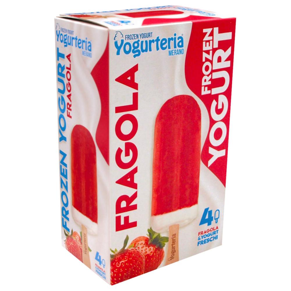 [686680] Bâtonnet de Glace Yaourt Fraise Sans Lactose Yogurteria 4x280ml