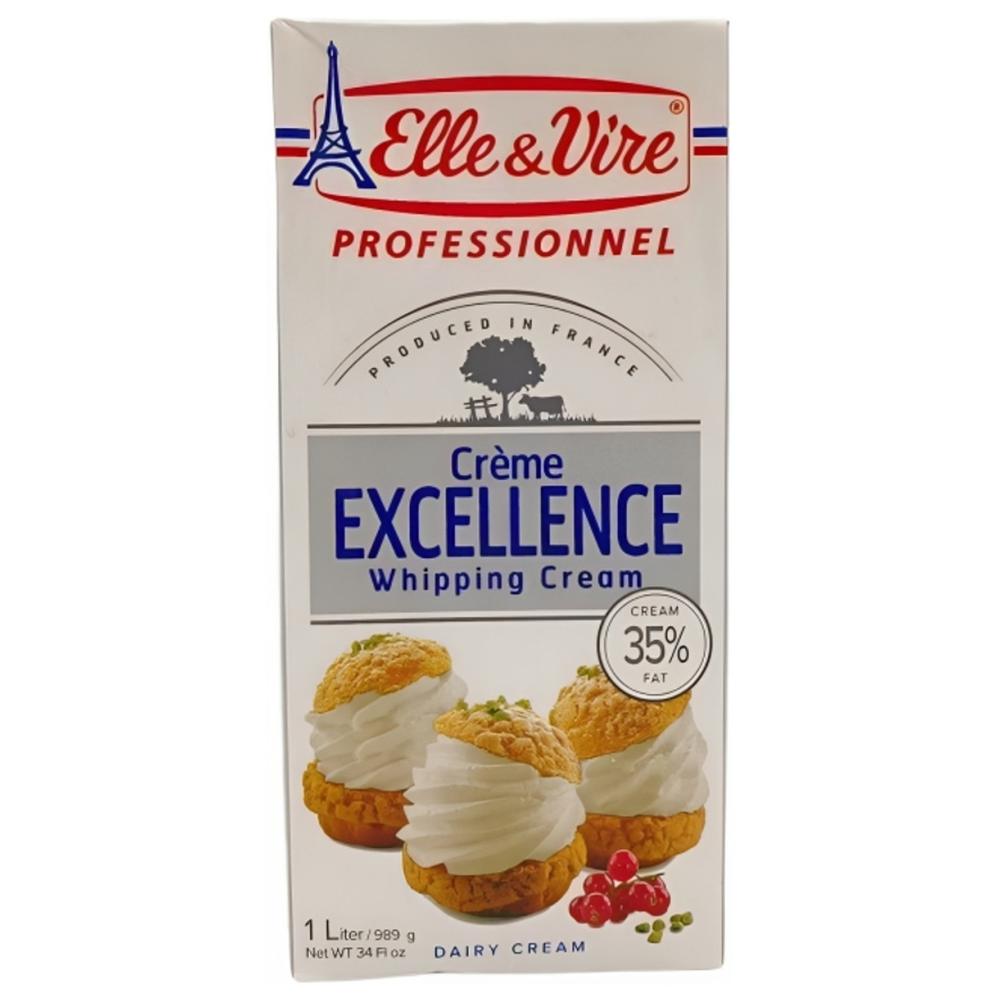 [29714] Crème à fouetter UHT 35% Elle et Vire 1L.