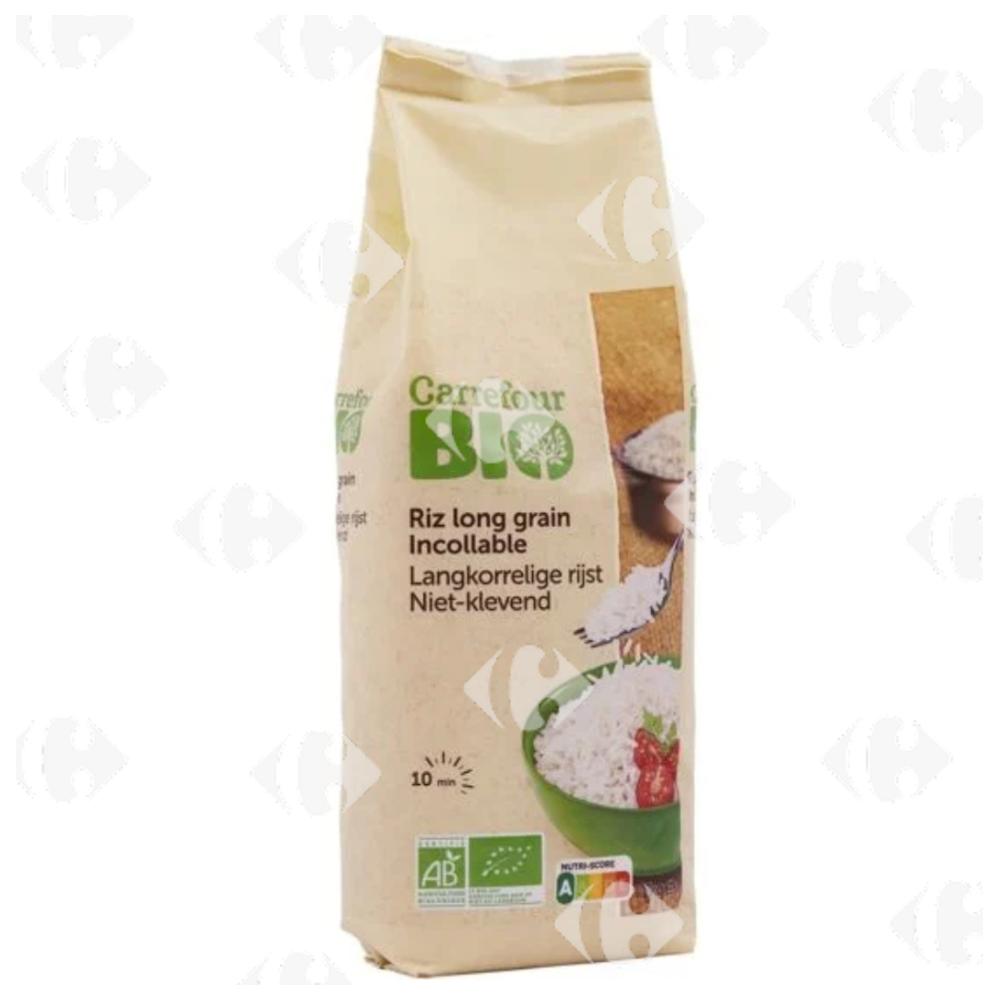 [689562] Riz Bio Long Grain Incollable Carrefour Bio 1kg