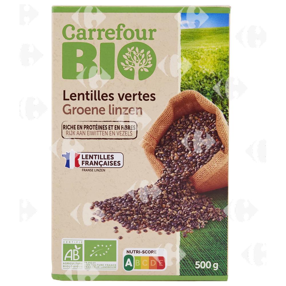 [657847] Lentilles Bio Vertes Carrefour Bio 500g